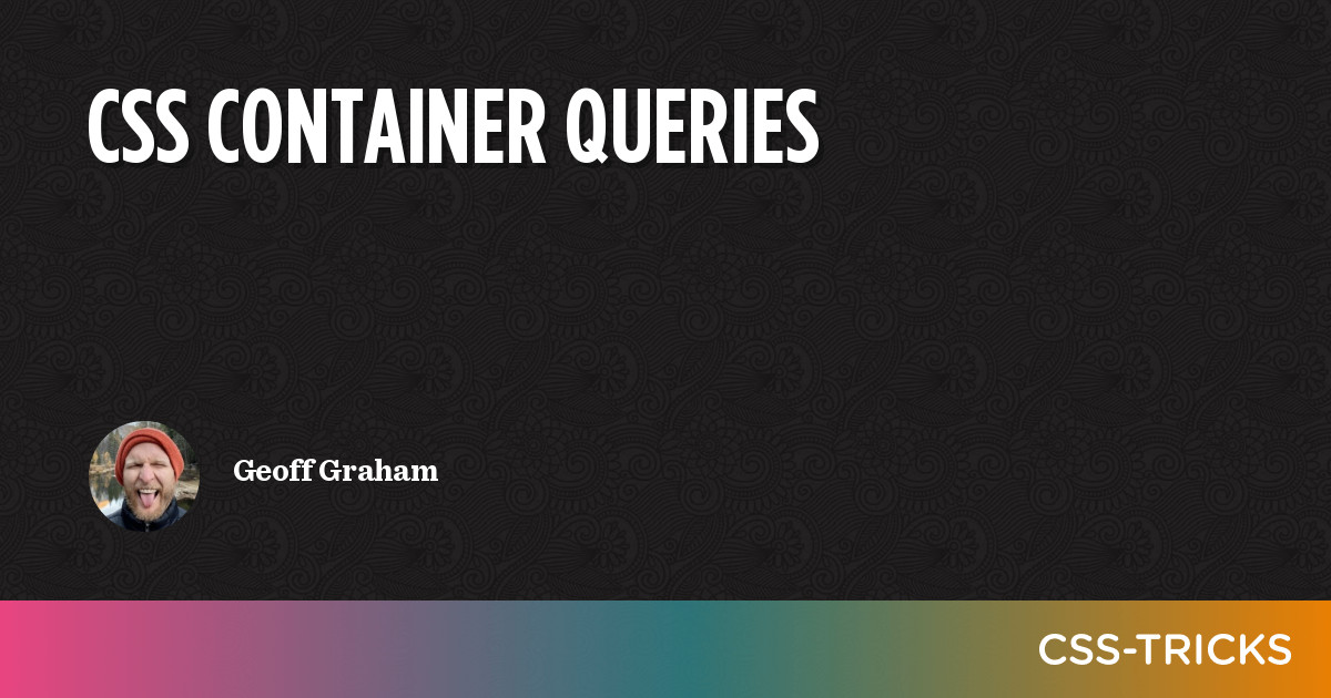 CSS Container Queries