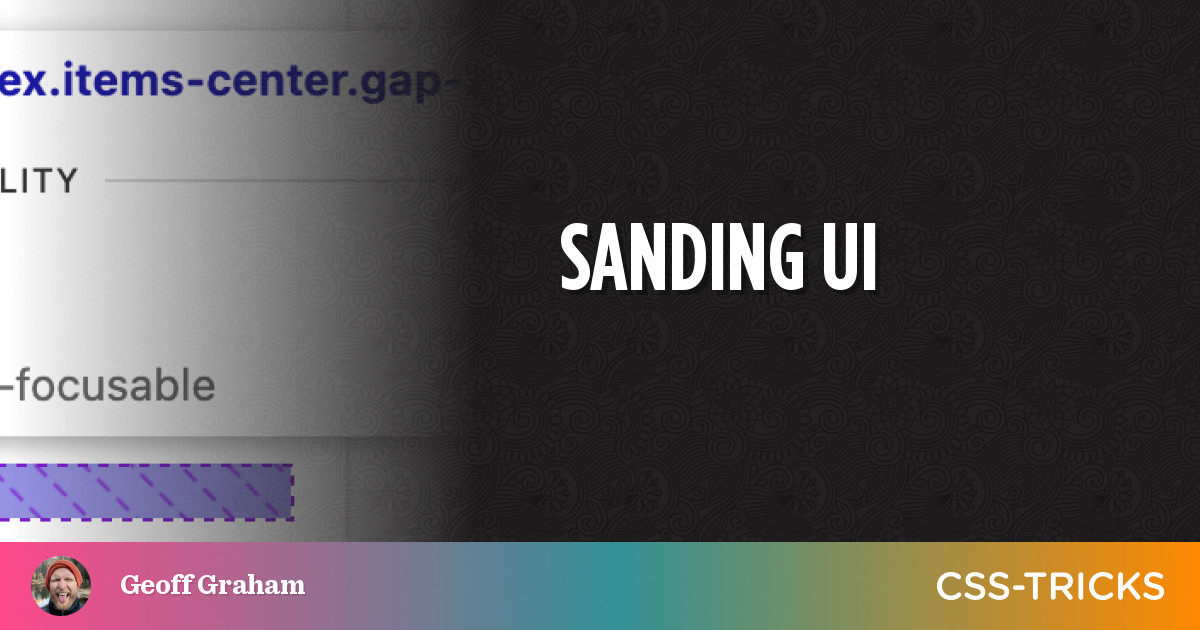 Sanding UI